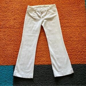 Low-rise white flare jeans from Joe's Jeans